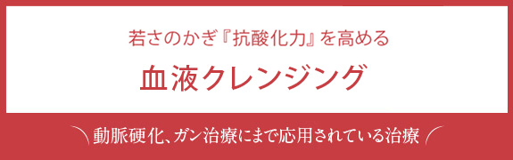 若さのかぎ『抗酸化力』を高める血液クレンジング